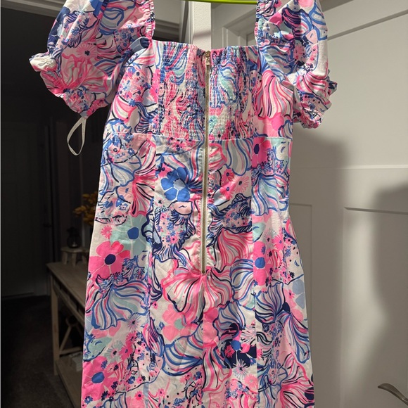 Lilly Pulitzer Pink and Blue Floral Dress - Picture 2 of 3